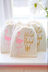 Let's Get Flocked Up! Flamingo Hangover Kit Bags