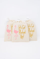 Let's Get Flocked Up! Flamingo Hangover Kit Bags