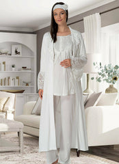 Shopymommy 5353 Sandra 3-Pieces Maternity & Nursing Pajamas With