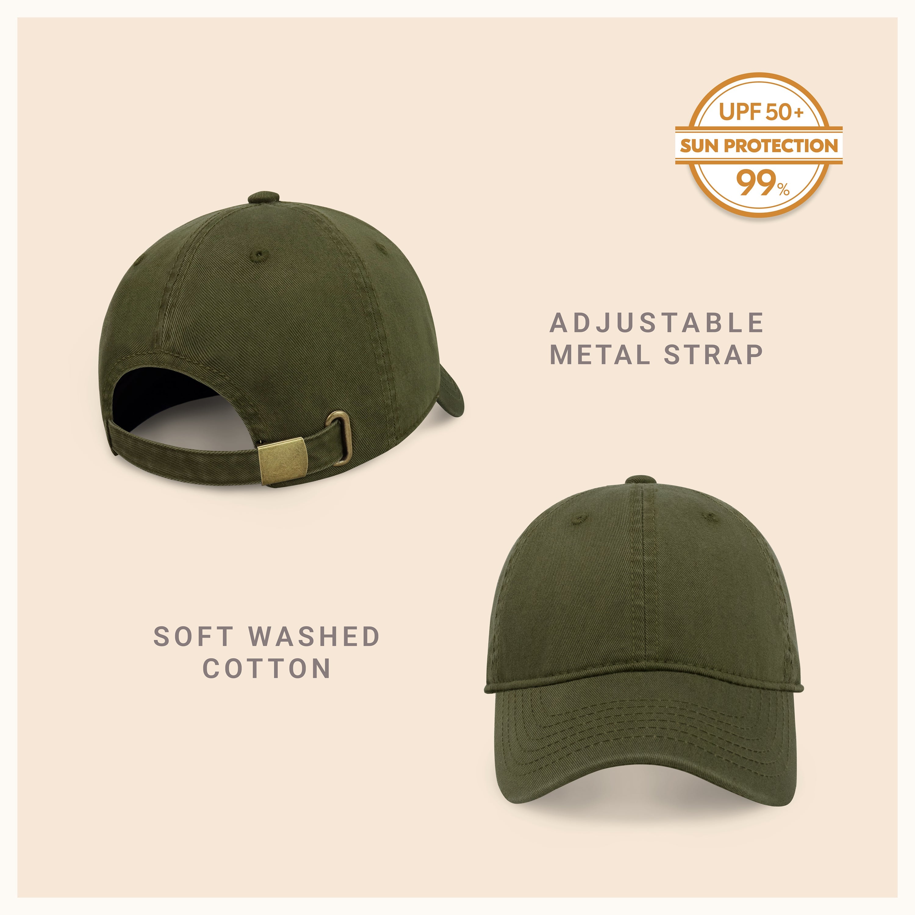 Classic Everyday Baseball Cap - Adjustable Cotton Dad Hat
