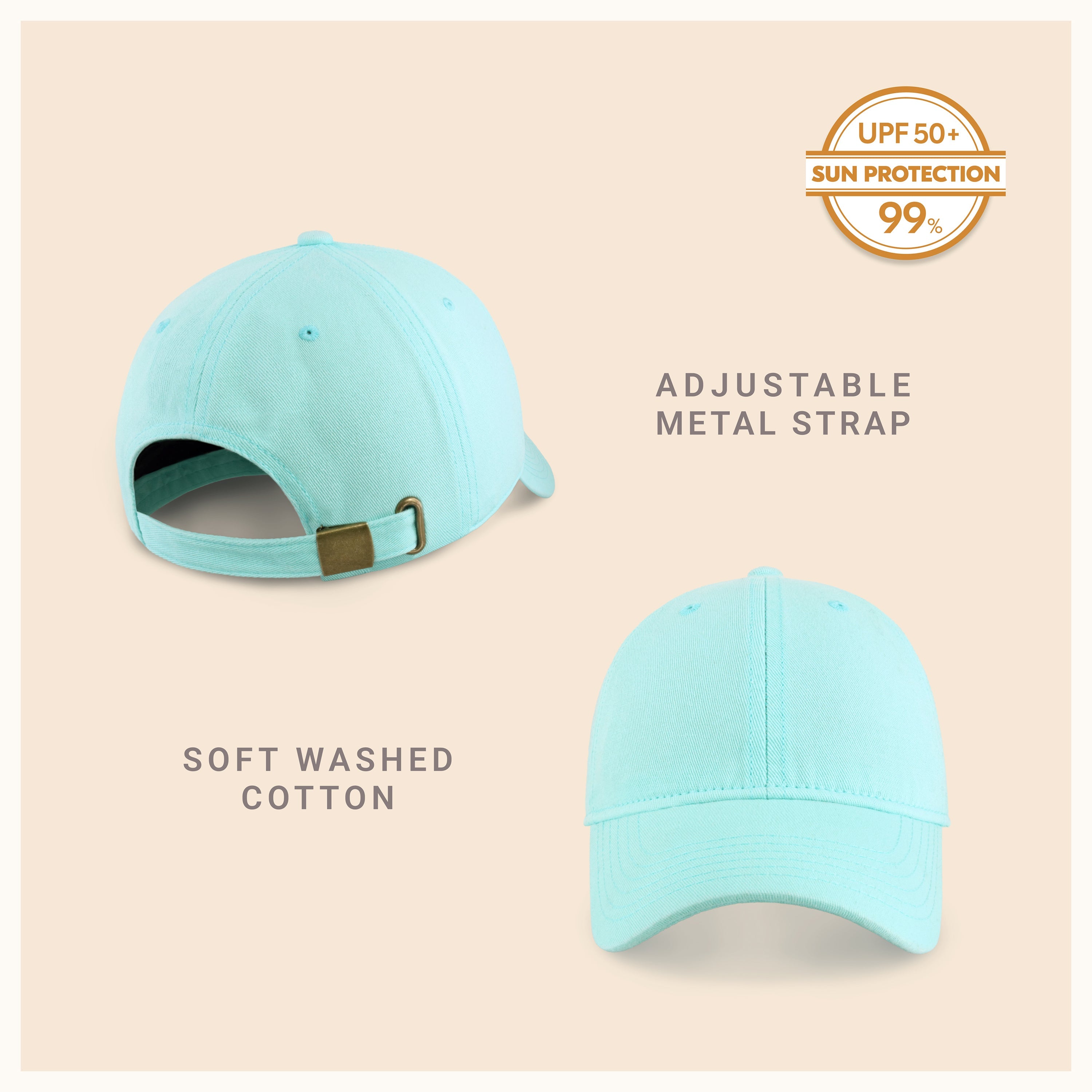 Classic Everyday Baseball Cap - Adjustable Cotton Dad Hat