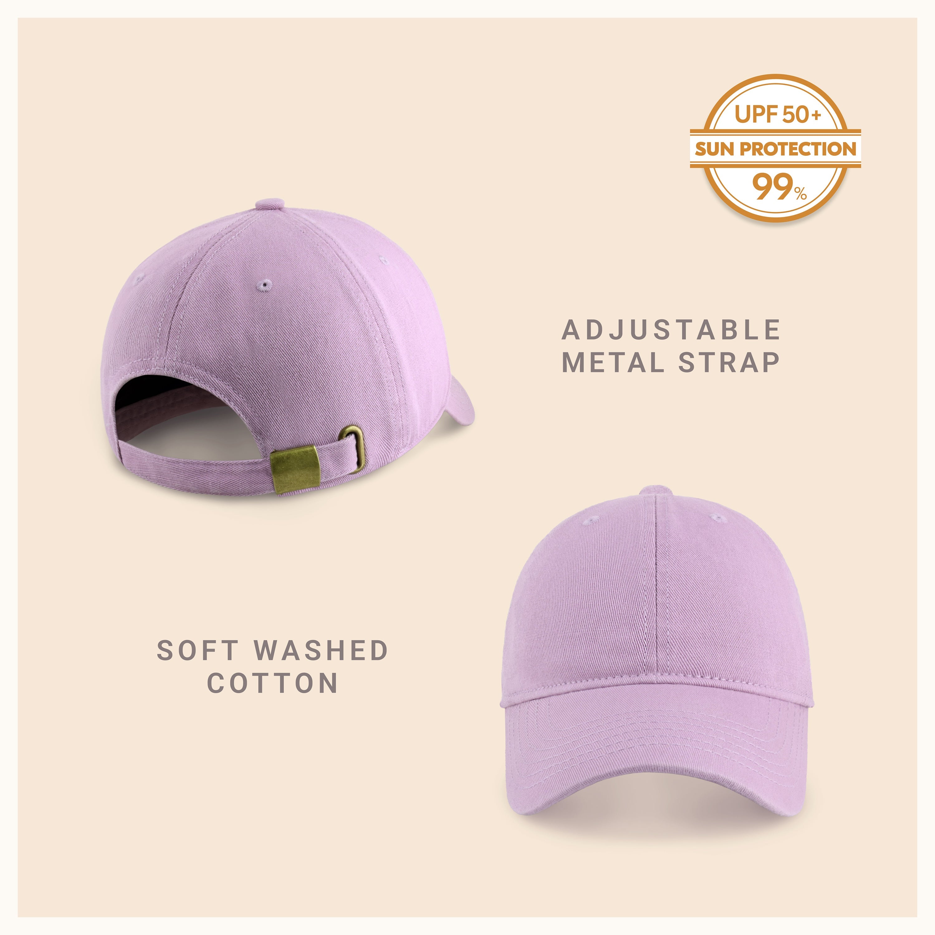 Classic Everyday Baseball Cap - Adjustable Cotton Dad Hat