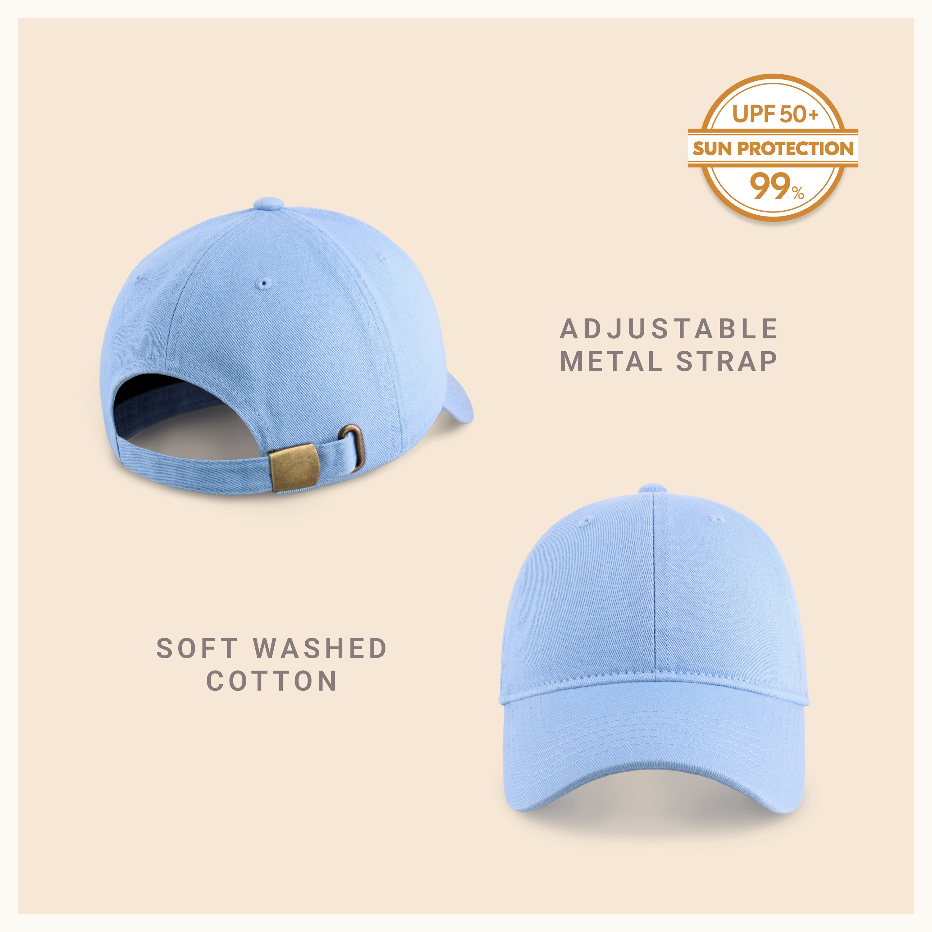 Classic Everyday Baseball Cap - Adjustable Cotton Dad Hat