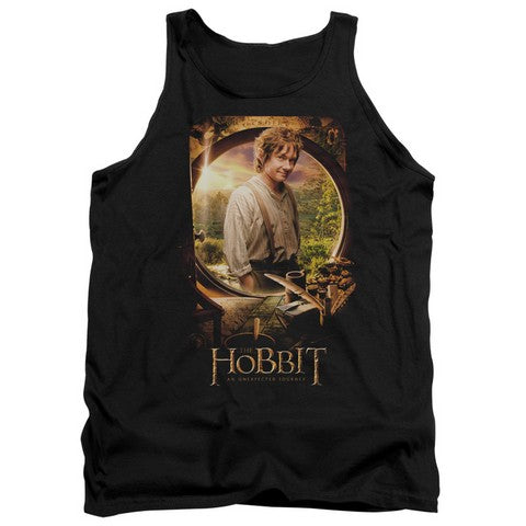 Trevco The Hobbit-Bilbo Poster Adult Tank Top- Black - 2X