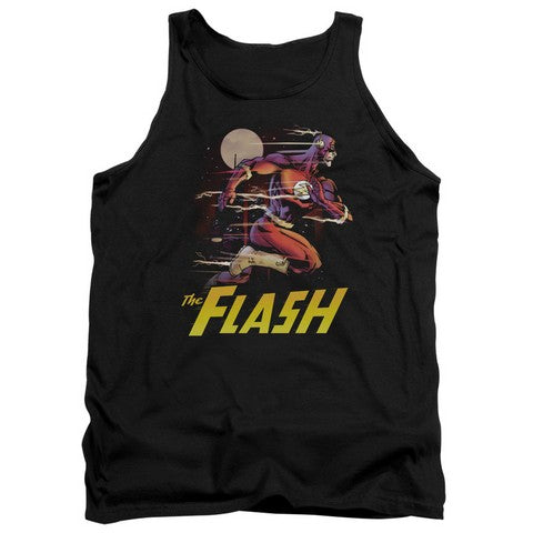 Trevco Jla-City Run Adult Tank Top- Black - 2X