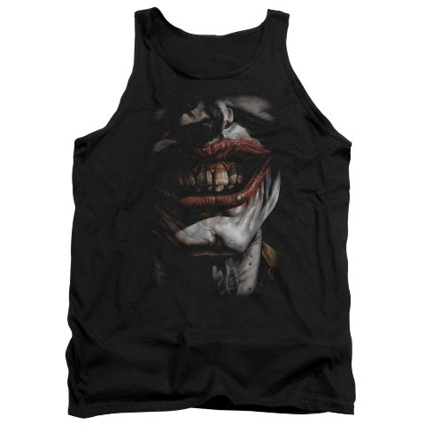 Trevco Batman-Smile Of Evil - Adult Tank Top - Black- 2X