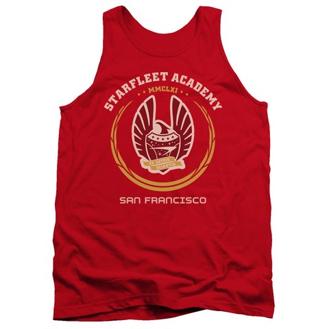 Trevco Star Trek-Academy Heraldry - Adult Tank Top - Red- 2X
