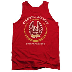 Trevco Star Trek-Academy Heraldry - Adult Tank Top - Red- 2X