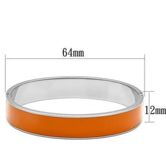 TK788 - High polished (no plating) Stainless Steel Bangle with Epoxy