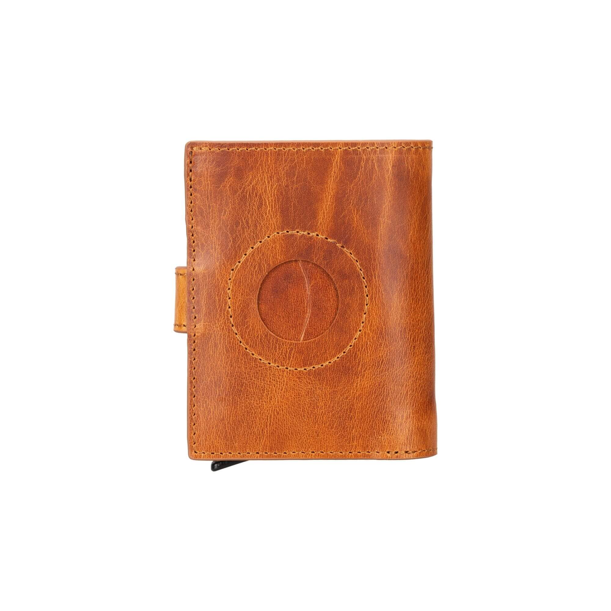 Douglas Genuine Leather Pop-Up Wallet with AirTag Slot - RFID Blocking