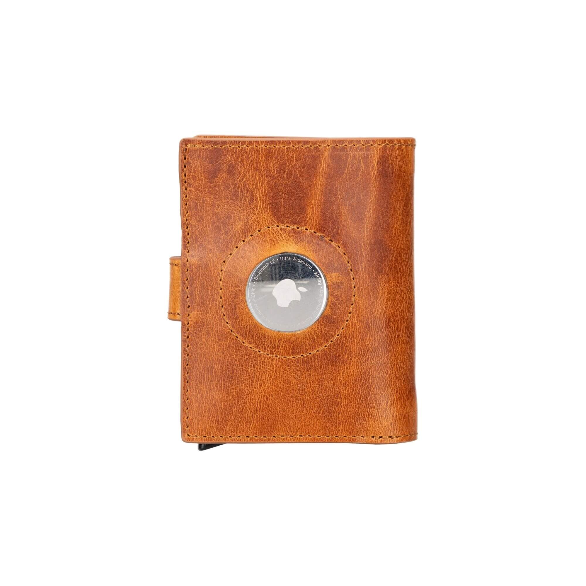 Douglas Genuine Leather Pop-Up Wallet with AirTag Slot - RFID Blocking