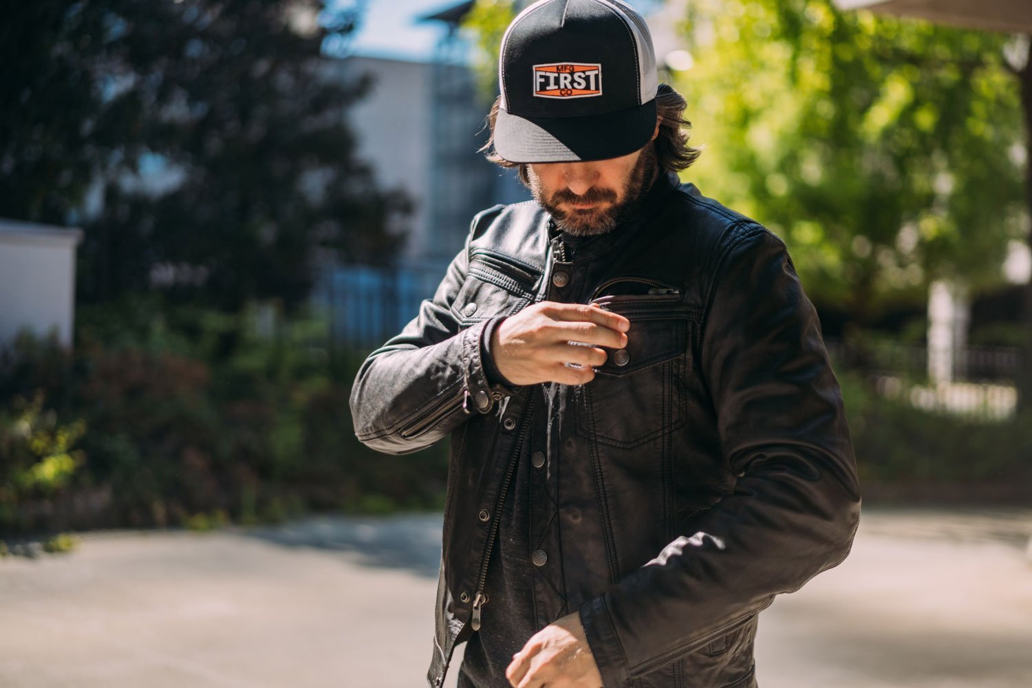 Vendetta - Men's Leather Motorcycle Jacket