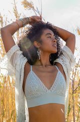 Waistband Loop Lace Brami – Feminine Stretchy Cami Top